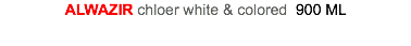ALWAZIR chloer white & colored 900 ML