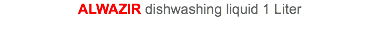 ALWAZIR dishwashing liquid 1 Liter