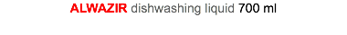 ALWAZIR dishwashing liquid 700 ml