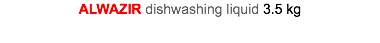 ALWAZIR dishwashing liquid 3.5 kg