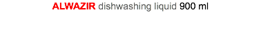 ALWAZIR dishwashing liquid 900 ml